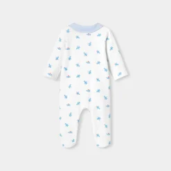 Pyjama bébé garçon en interlock - blanc/multicolore
