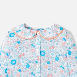Pyjama de Noël bébé fille en tissu Liberty - multicolore