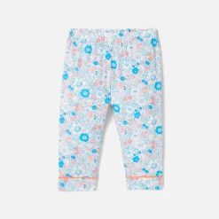 Pyjama de Noël bébé fille en tissu Liberty - multicolore