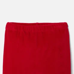 Pyjama de Noël bébé garçon en velours - rouge pavot