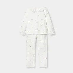 Pyjama de Noël enfant fille - blanc doux jacadi