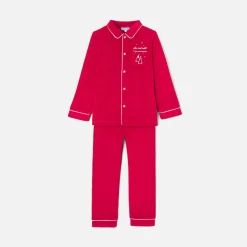 Pyjama de Noël enfant garçon - rouge pavot