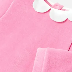 Pyjama en velours bébé fille - rose the