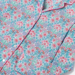 Pyjama femme en tissu Liberty - bleu/multicolore