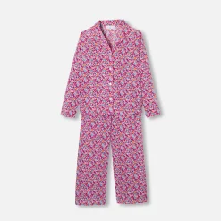 Pyjama femme en tissu Liberty - rose/multicolore