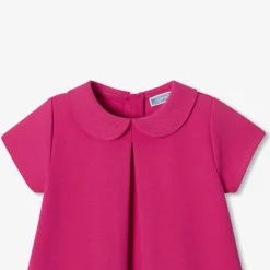 Robe bébé fille coupe trapèze - framboise