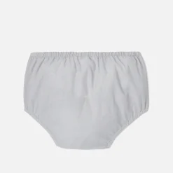 Robe bébé fille en fil à fil - gris/blanc