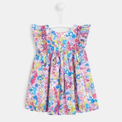 Robe bébé fille en Liberty - multicolore