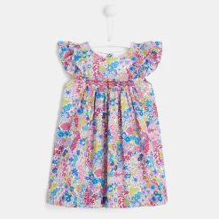 Robe bébé fille en Liberty - multicolore