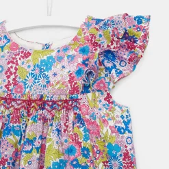 Robe bébé fille en Liberty - multicolore