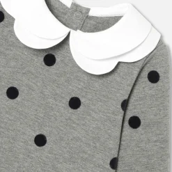 Robe bébé fille en molleton - gris anthracite jacadi