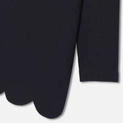 Robe bébé fille en molleton - marine jacadi