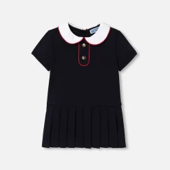 Robe bébé fille manches courtes - marine jacadi