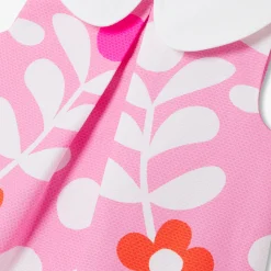 Robe bébé fille motif végétal - rose/multicolore