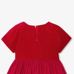 Robe bi-matière enfant fille - rouge jacadi