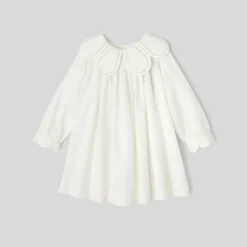 Robe de cérémonie bébé fille - blanc doux jacadi