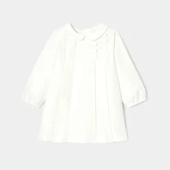 Robe de cérémonie bébé fille - blanc doux jacadi