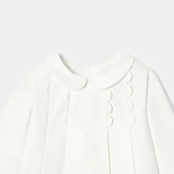 Robe de cérémonie bébé fille - blanc doux jacadi