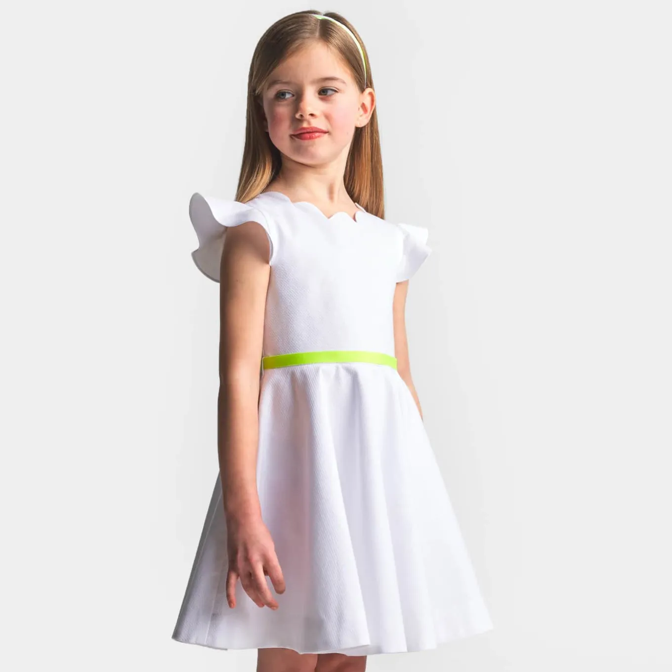 Robe de cérémonie enfant fille - blanc jacadi