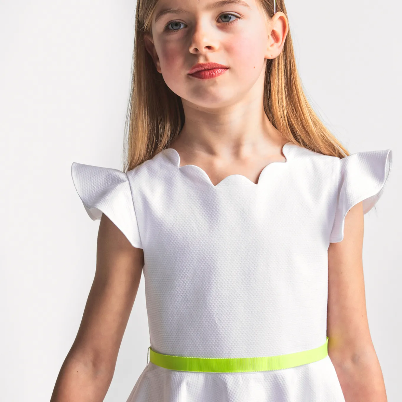 Robe de cérémonie enfant fille - blanc jacadi