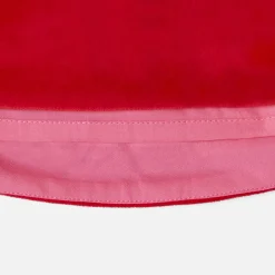 Robe en velours enfant fille - rouge pavot