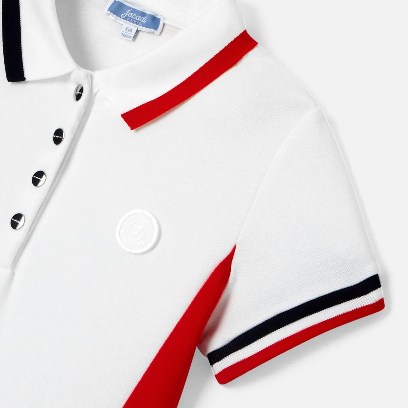 Robe enfant fille color block - blanc/multicolore