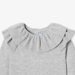 Robe enfant fille en laine - gris chine clair jacadi