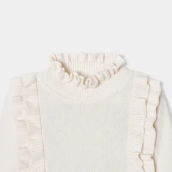 Robe enfant fille en tricot - blanc doux jacadi
