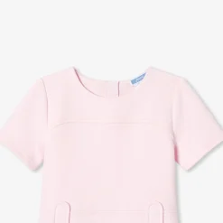 Robe manches courtes enfant fille - rose poudre jacadi