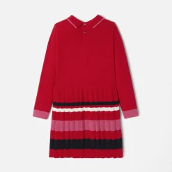 Robe manches longues enfant fille - rouge jacadi