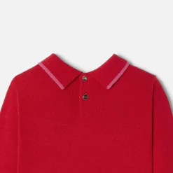 Robe manches longues enfant fille - rouge jacadi