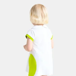 Robe polo bébé fille - blanc/multicolore