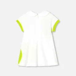 Robe polo bébé fille - blanc/multicolore