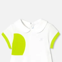 Robe polo bébé fille - blanc/multicolore