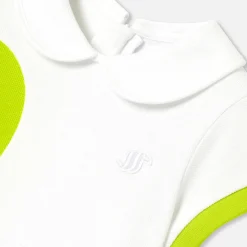 Robe polo bébé fille - blanc/multicolore