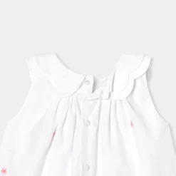 Robe sans manches bébé fille - blanc/multicolore