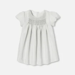 Robes bébé fille en taffetas - argent