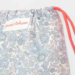 Sac à goûter en tissu Liberty - Jacadi x Tohana - gris/multicolore