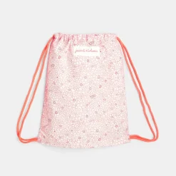 Sac à goûter en tissu Liberty - Jacadi x Tohana - rose/blanc
