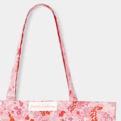 Sac tissu en tissu Liberty - Jacadi x Tohana - rose/rouge