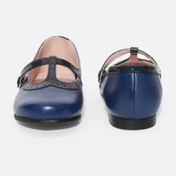 Salomés enfant fille en cuir - multicolore