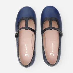 Salomés enfant fille en cuir - multicolore