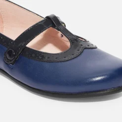 Salomés enfant fille en cuir - multicolore