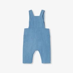 Salopette bébé en denim léger - chambray