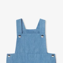 Salopette bébé en denim léger - chambray