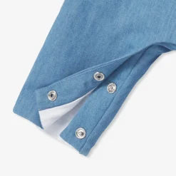Salopette bébé en denim léger - chambray