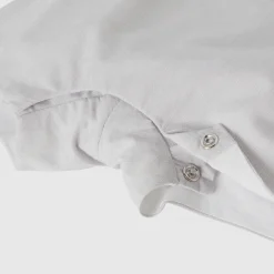 Salopette courte bébé garçon en fil à fil - blanc/gris