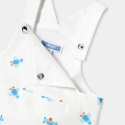 Salopette courte bébé garçon - blanc/multicolore