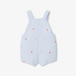 Salopette courte bébé garçon - bleu/multicolore