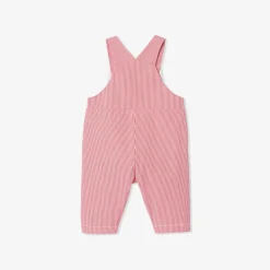 Salopette longue bébé - blanc/rouge